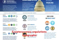 Cryptocurrency regulations infographic